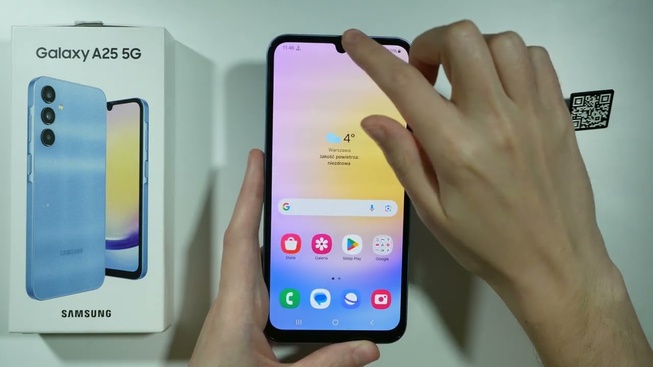 Samsung Galaxy A25 5G: Jak zeskanowa kod QR