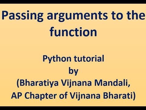 48-Passing arguments to the function in Python