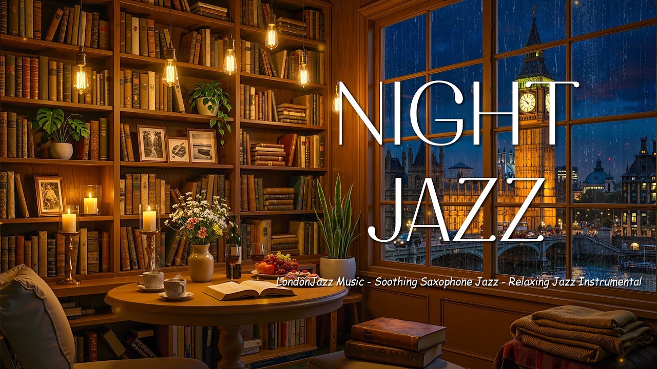 London Night Jazz Music - Soothing Saxophone Jazz - Relaxing Jazz Instrumental Music to Sleeping