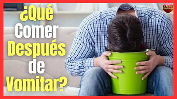 ¿Qué hacer después de vomitar?