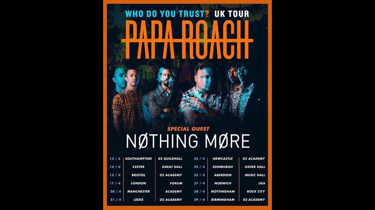 Papa Roach ¦ Blood Brothers ¦ Live ¦ Music Hall, Aberdeen 25/04/19 [HD] YouTube