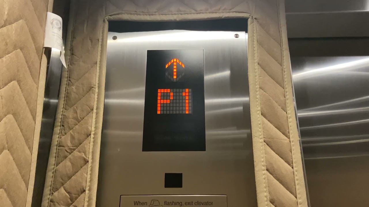 Tour of all the Mitsubishi DiamondTrac MRL Traction Elevators @ One Paseo Apartments, Del Mar, CA