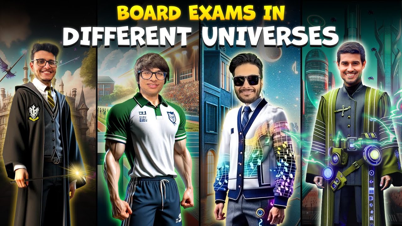 Board Exams In Different Universes Ft. Indian Youtubers