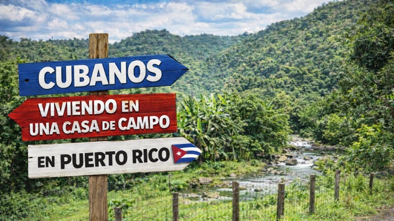 Cubanos Aprendiendo a vivir fuera de Miami en una casa de campo en PuertoRico(ciudad por el campo)