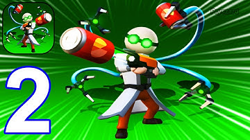 Arms Gunner - Gameplay Walkthrough Part 2 Tutorial All Levels 13-20 Max Level (iOS, Android)