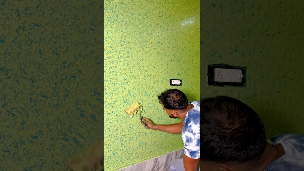 Wall painting ragging royal play texture design 