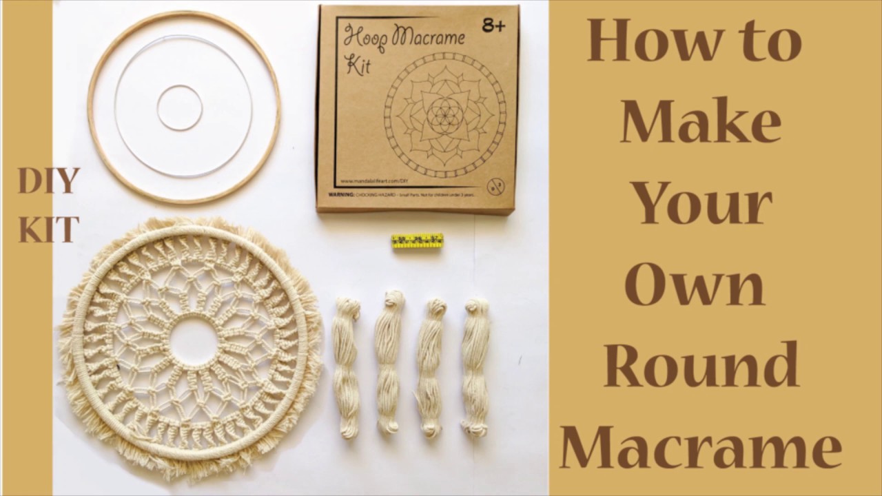 Black DIY Macrame Kit - Mandala Life ART