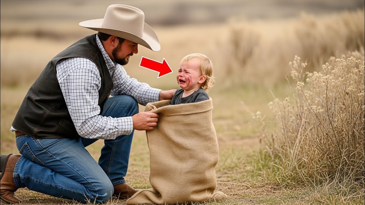 Sie ließen ein Baby im Sack zurück – dann hörte ein Cowboy eine leise Stimme: „Mama