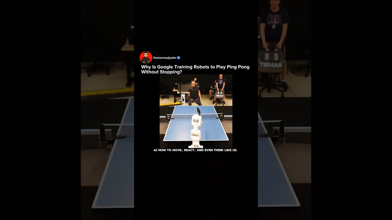 Google S Robotic Arms Play Infinite Table Tennis To Train Next Gen AI Robot Ai Viral