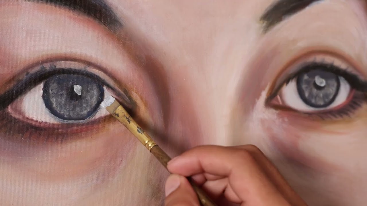 "Serena's Eyes" | Portrait Oil Painting Time-lapse