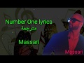 Number one lyrics مترجمة Massari