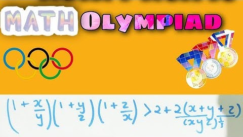 Inequality math olympiad Problem|| Asia pacific math olympiad || prmo rmo inmo imo