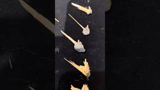 Golden Rutile on Hematite, Brazil #crystals #crystalshop #minerals #rutile #rutilequartz #hematite