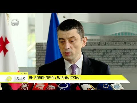 შს მინისტრმა, გიორგი გახარიამ, განცხადება გააკეთა