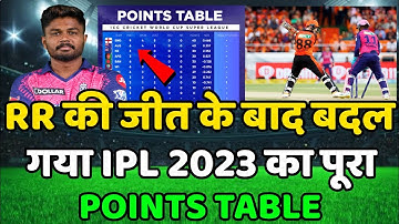 IPL 2023 Today Points Table | RR vs SRH After Match Points Table | Ipl 2023 Points table | Srh vs Rr