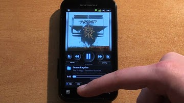 Motorla Defy@1GHz running Android 2.3.4 via Cyanogenmod7-RC1 - performing some tasks!