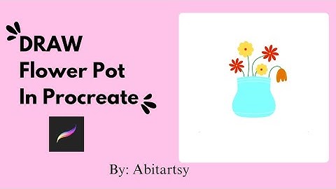 Draw Flower Pot in Procreate | Drawing Tutorial 