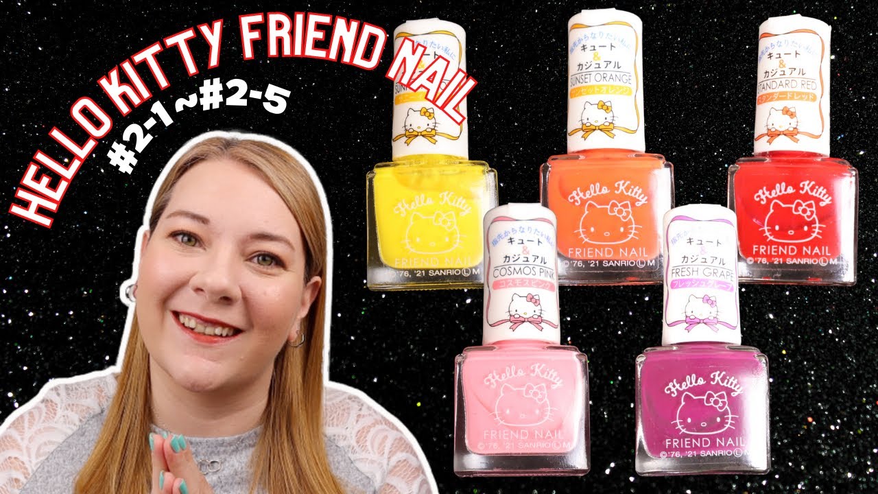 Friend Nail Hello Kitty Nail Polish Swatch and Review YouTube