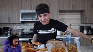 Reacting to MrBEAST BURGER Full Menu Challenge **DESTROYED**
