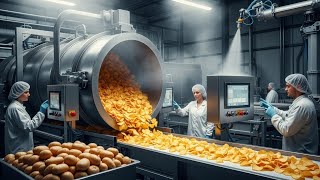 Inside a Modern Pringles Factory | From Whole Potatoes to Perfectly Stacked Chips