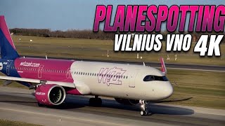 (4K) ✈️ NON-STOP LANDINGS & TAKEOFFS 🇱🇹 VILNIUS AIRPORT | PLANE SPOTTING  screenshot 5