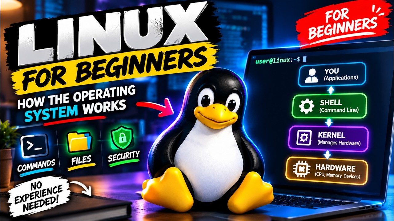 Linux for Beginners: How the Operating System Works🐧 - YouTube