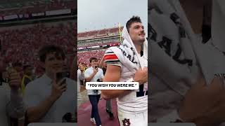 Auburn QB Jackson Arnold "You Wish You Were Me" 🗣️ #auburn #cfb #arnold  (via OUDailySports)