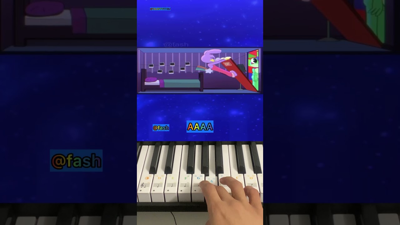 Jax x Ribbit (The Amazing Digital Circus) @fash - Piano Tutorial