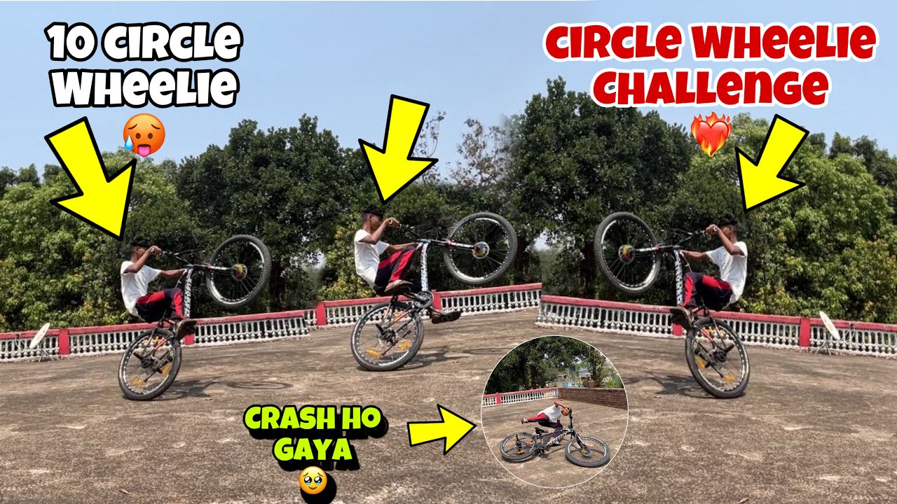 🔥10 clrcle wheelie Challenge ❤️‍🔥🥵