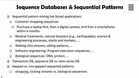 DATA MINING   4 Pattern Discovery in Data Mining   5 1  Sequential Pattern and Sequential Pattern Mi