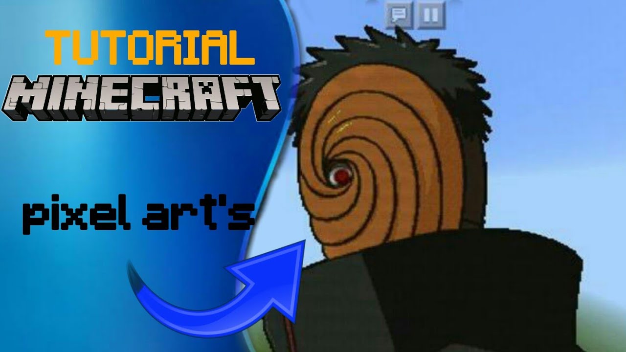 como fazer PIXEL ART no MINECRAFT | tutorial minecraft - YouTube