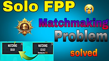 How To Fix Bgmi Pubg Matching Issue Bgmi Matching Time Problem | Solo Fpp Match Making Problem ✅