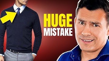 Correctly Match A Shirt With Sweater (Most Men Get This Wrong)
