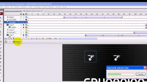 Flash - acciones de fotograma y acciones de botón