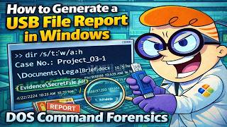 How to Generate a USB File Report in Windows | DOS Command Forensics
