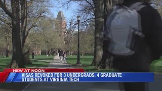 Visas revoked for 3 undergrads, 4 graduate students at Virginia Tech
