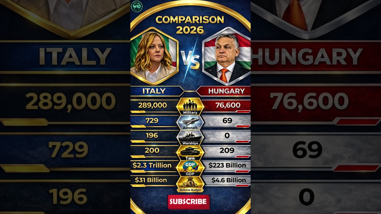 ITALY 🇮🇹 vs 🇭🇺 HUNGARY: NATO Giants Face Off (Naval Power vs Modern Tanks!)