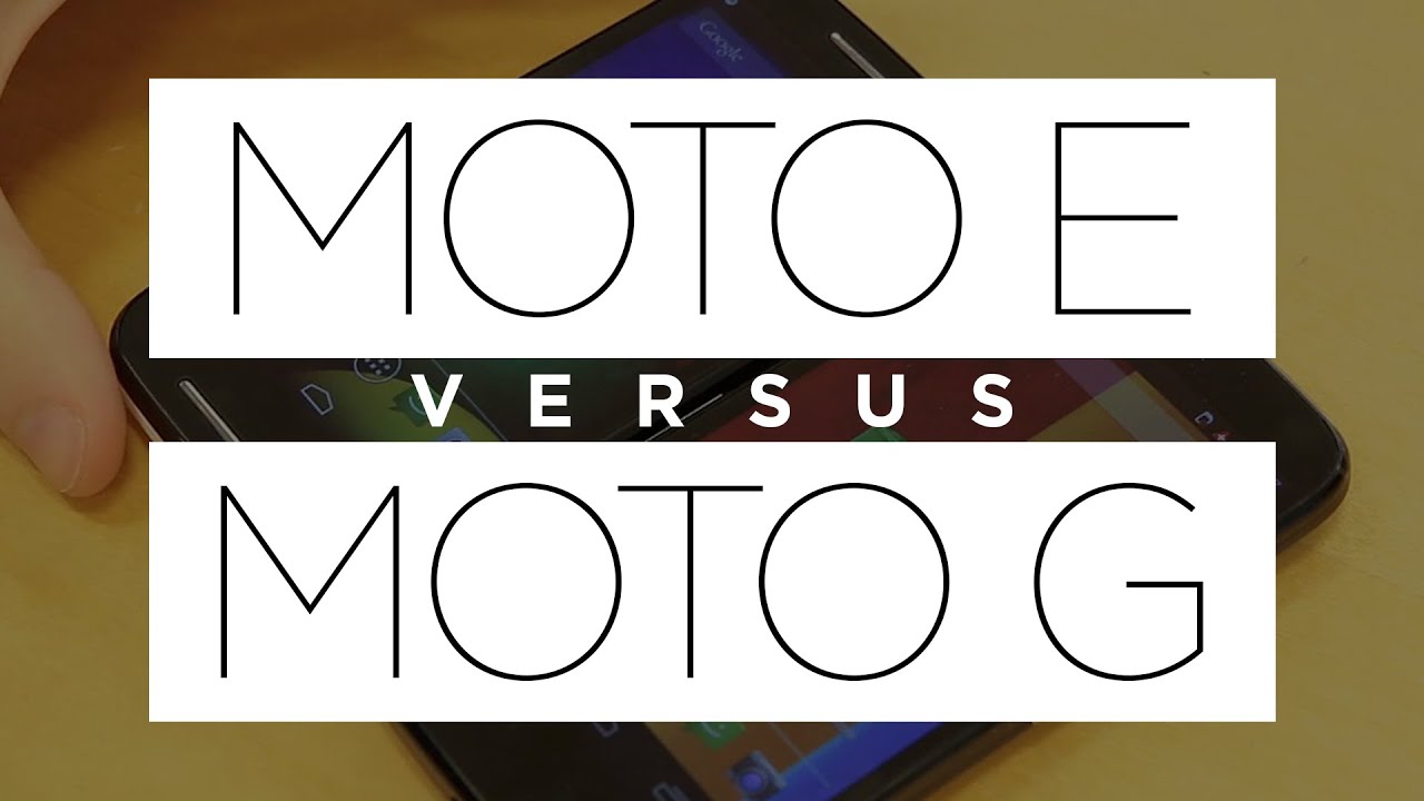 Moto E vs. Moto G Comparativa YouTube