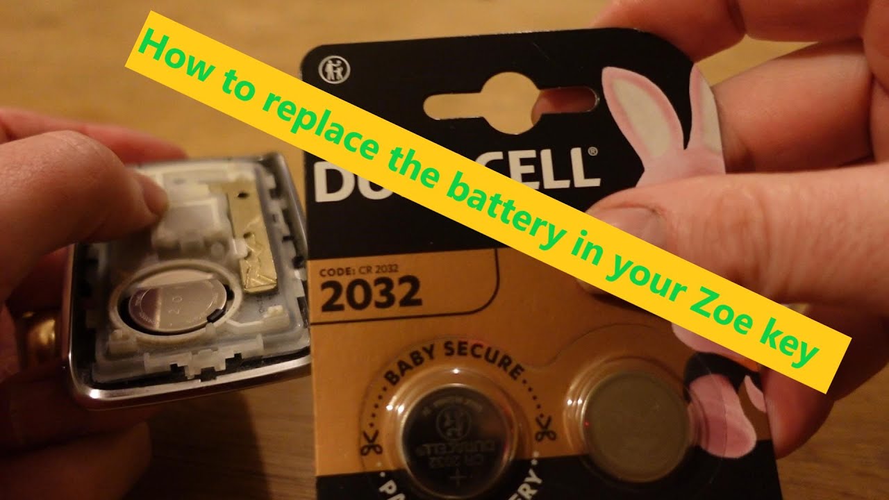 How to replace the Renault Zoe key card battery YouTube