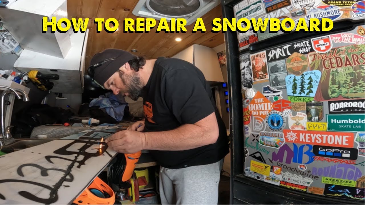 How to repair a snowboard YouTube