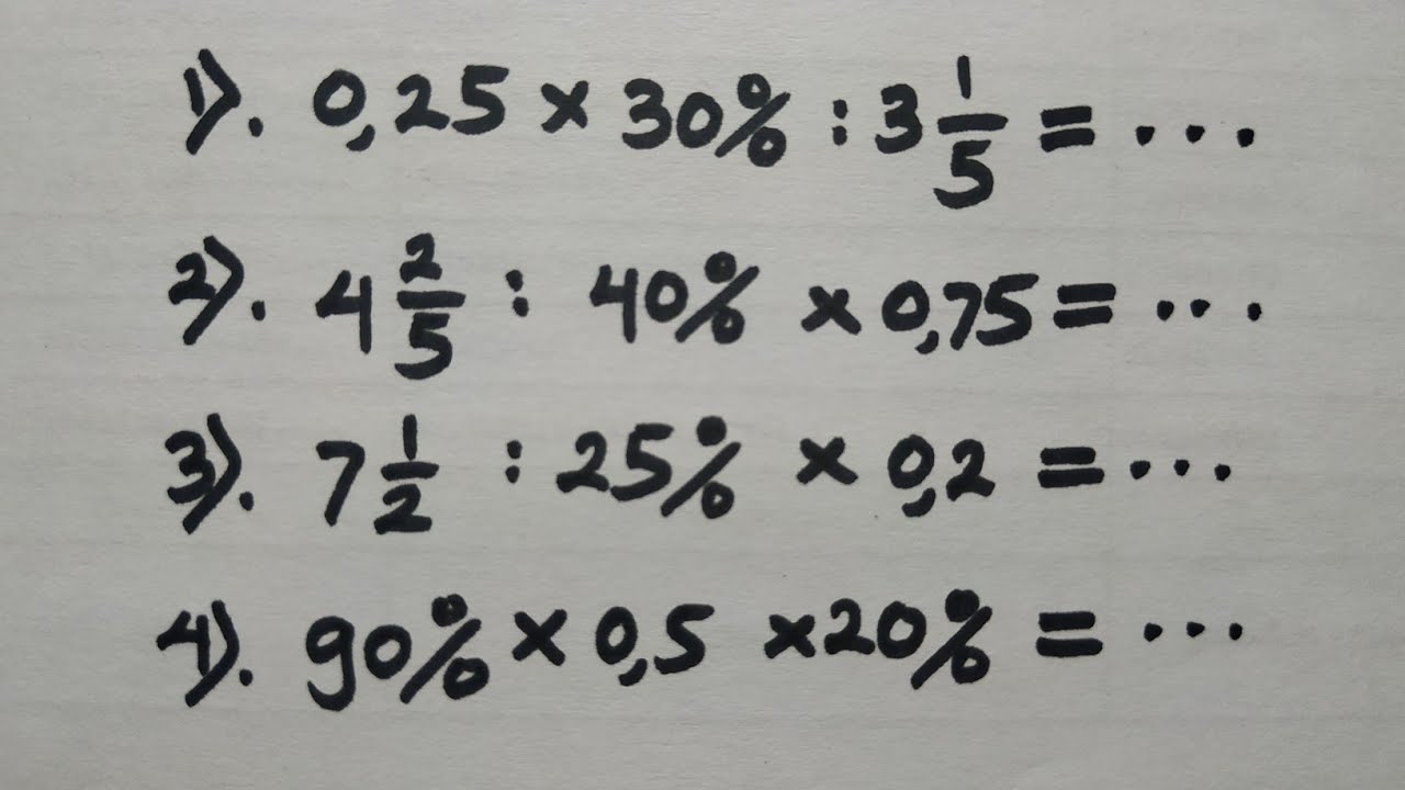 Cara Mudah Perkalian dan Pembagian Pecahan Berbeda Bentuk #Part 2