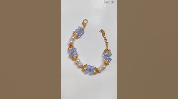 How to make crystal beads bracelet #howtomakeabeadbracelet #youtubeshorts