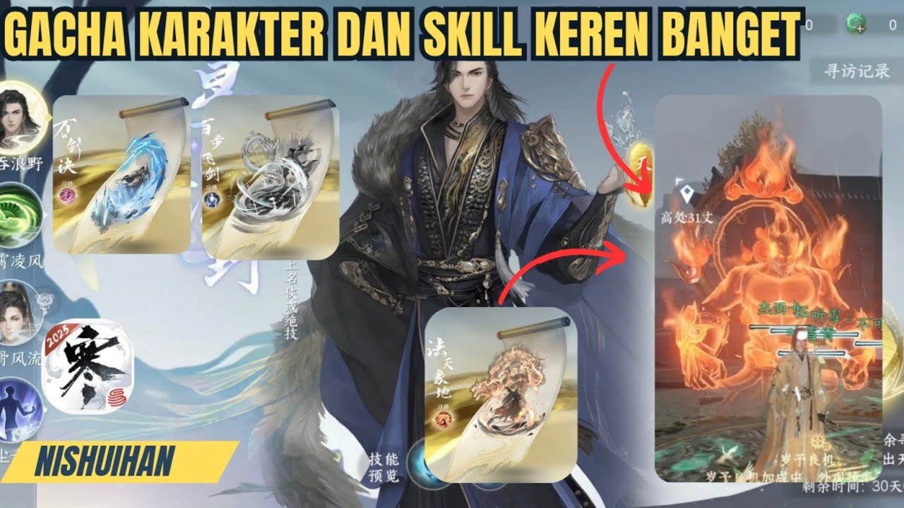 Gacha Karakter dan Skill yang Keren Banget! Game MMORPG RPG Donghua Grafik Terbaik – Nishuihan