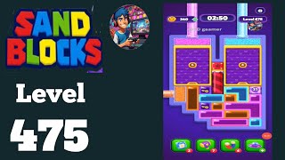 Sand blocks drop puzzle level   475 solution and walkthrough 