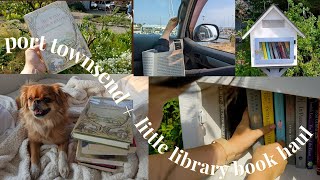 cozy vlog: port townsend adventures, cute bookstores, free little libraries & a book haul 📚🍂☕