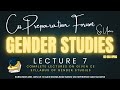 Lec 7 | Gender Studies in Pakistan | 📚 Sir Umer | #GenderStudies Lectures 💡 #CSS #PMS #FPSC #PPSC
