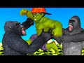 Scary Teacher 3D SuperHeroes vs Gorillas - Nick Hulk and Wonder Woman Miss T Rescue Hello Neighbor