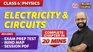 Electricity and Circuits - Complete Chapter | Mindmap with Explanation | Class 6