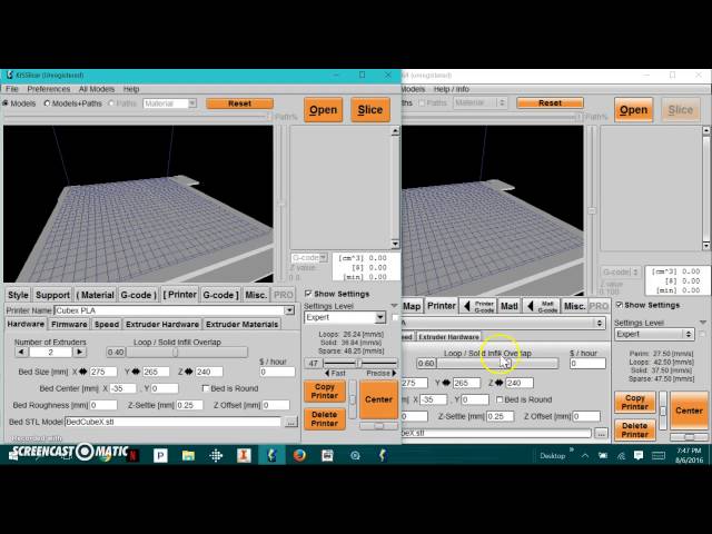 Marlin and Kisslicer settings for awesome print quality