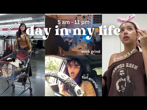 THRIFT WITH ME @ 7 AM + day in my life!!